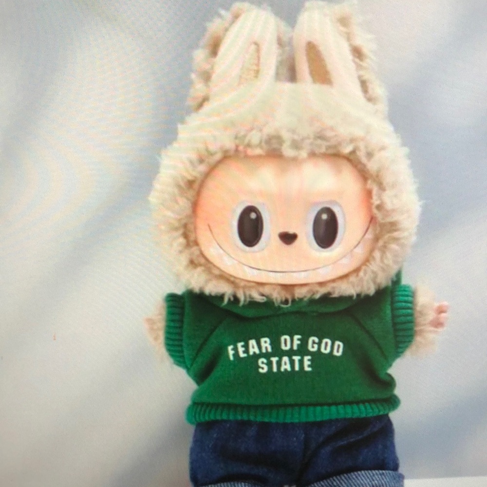 Fear of God Green and Cream Stuffed Animal